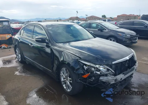 2012 Hyundai Genesis 4.6 z USA, uszkodzony, nr VIN KMHGC4DF4CU166929